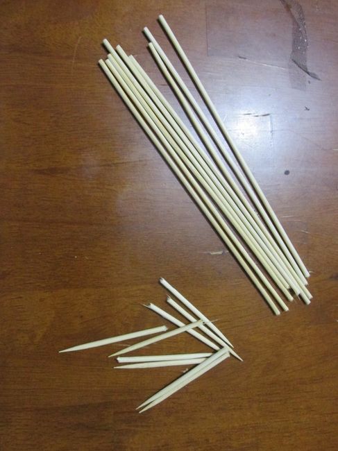 Palillos sin puntas