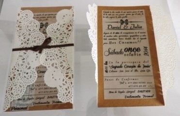 Invitación vintage