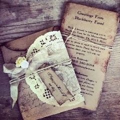 Invitación vintage