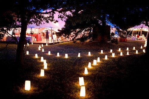 Camino con luces
