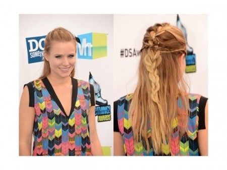 Peinado semi recogido