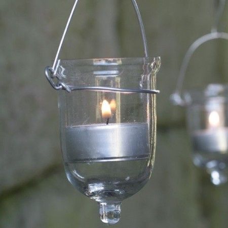 tea lights en vasos