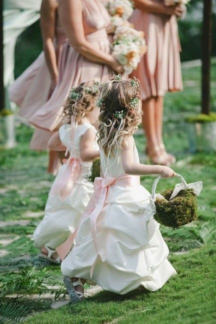 niñas de las flores