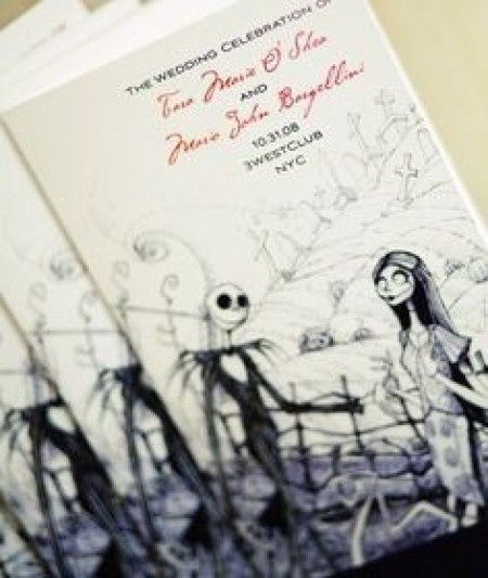 invitaciones jack y sally