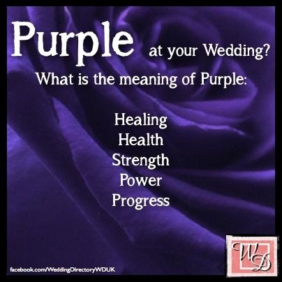 significado de casarte con color morado