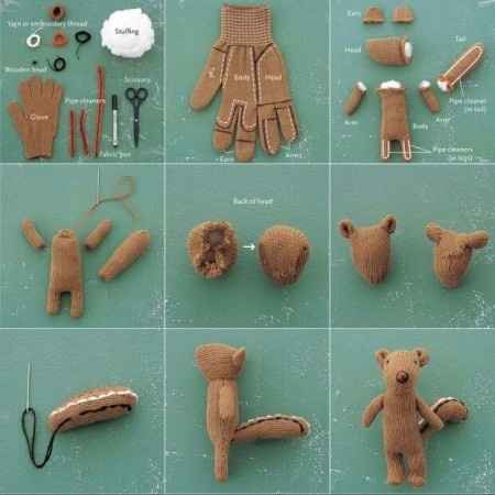 muñeco con guantes