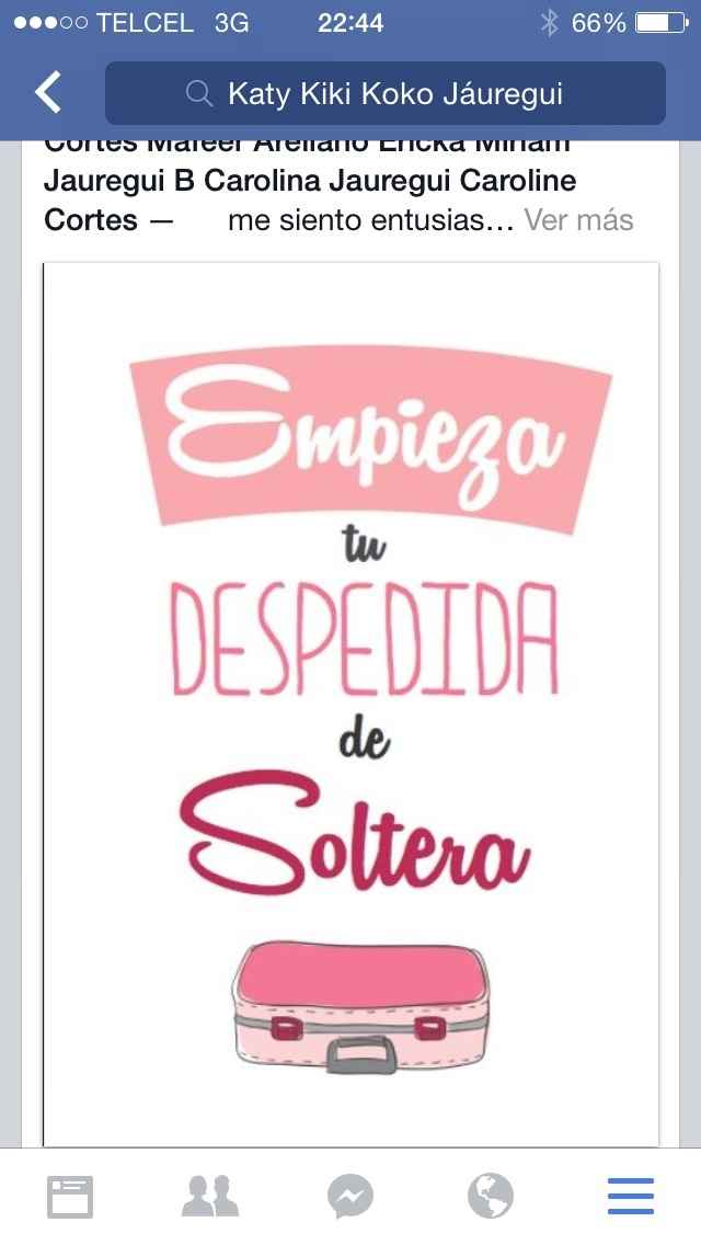 Tendré despedida de soltera