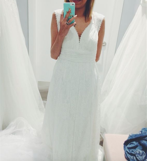 uno de los vestidos que me probé