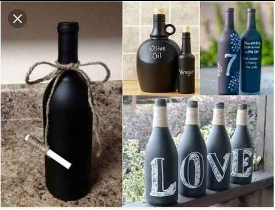Botellas pintadas - 1
