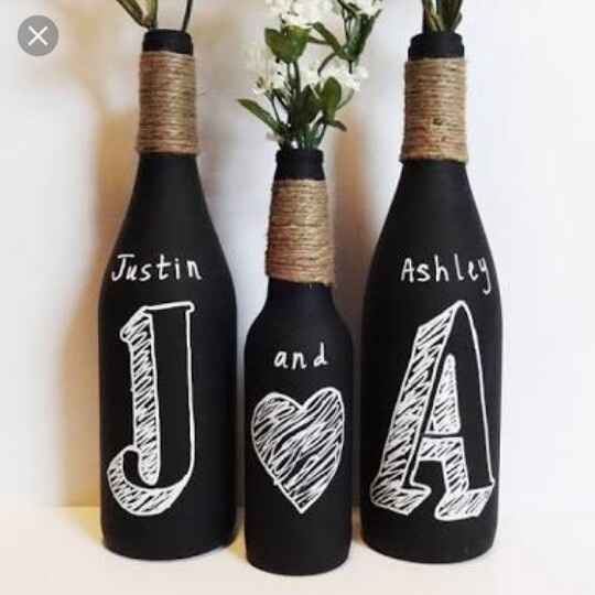 Botellas pintadas - 2