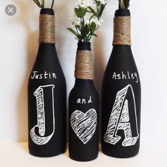 Botellas pintadas - 2