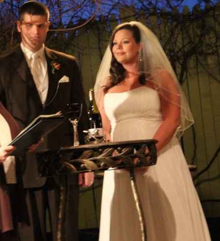Ceremonia de vino durante la boda