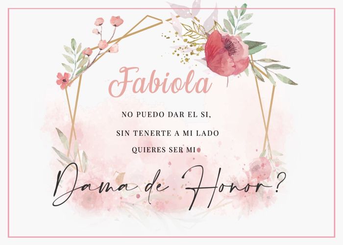 Frases para damas de honor 4