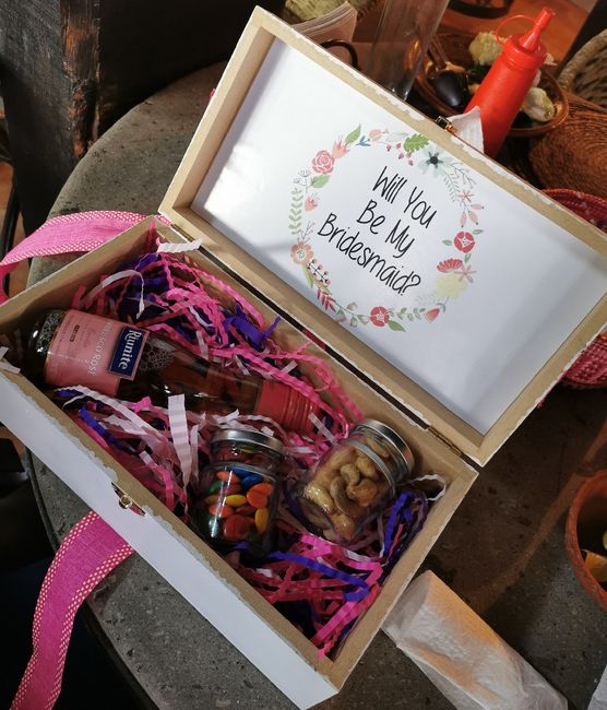 Cajitas para mis Bridesmaid & sus Bestmen - 1