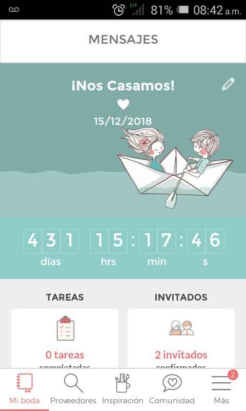 ¿Cuántos días faltan para tu día B? - 1