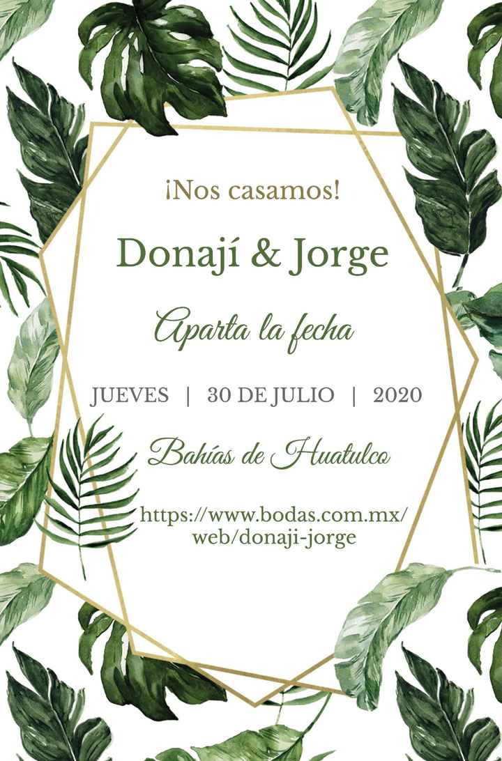 ¿Han mandado Save the date? 🎁 - 1