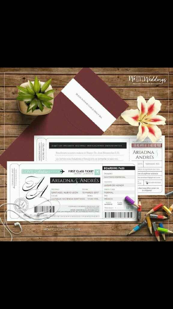 Invitaciones boda playa - 1