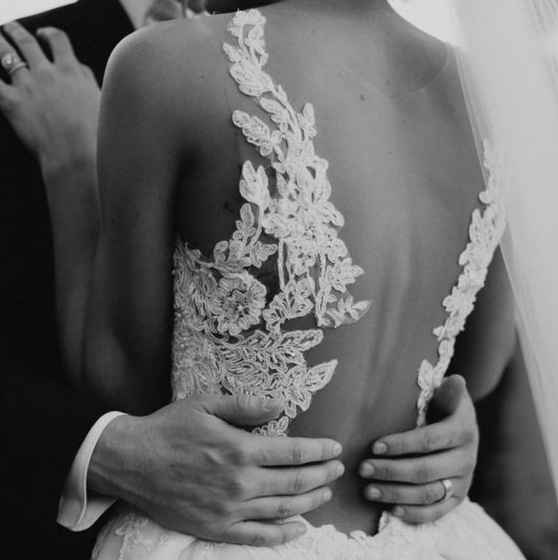 Escote de espalda de Vestido