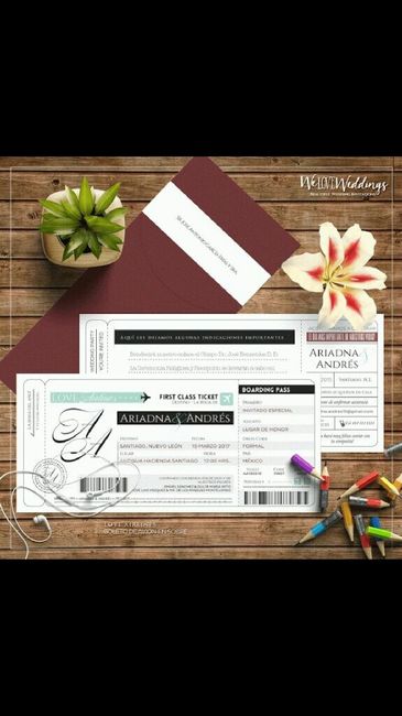 Invitaciones boda playa - 1