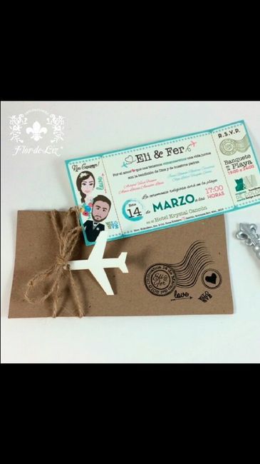 Invitaciones boda playa - 2