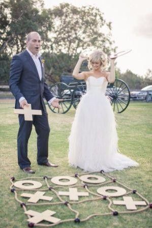 Decoración con diversión para bodas en jardin