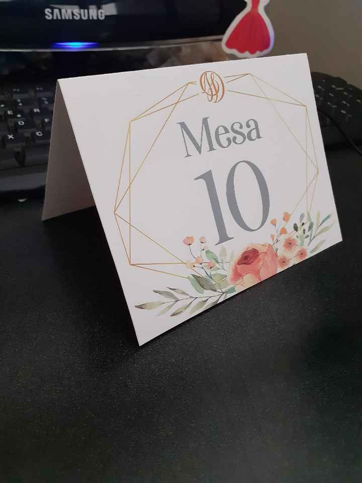 " Numeradores de Mesa" - 1