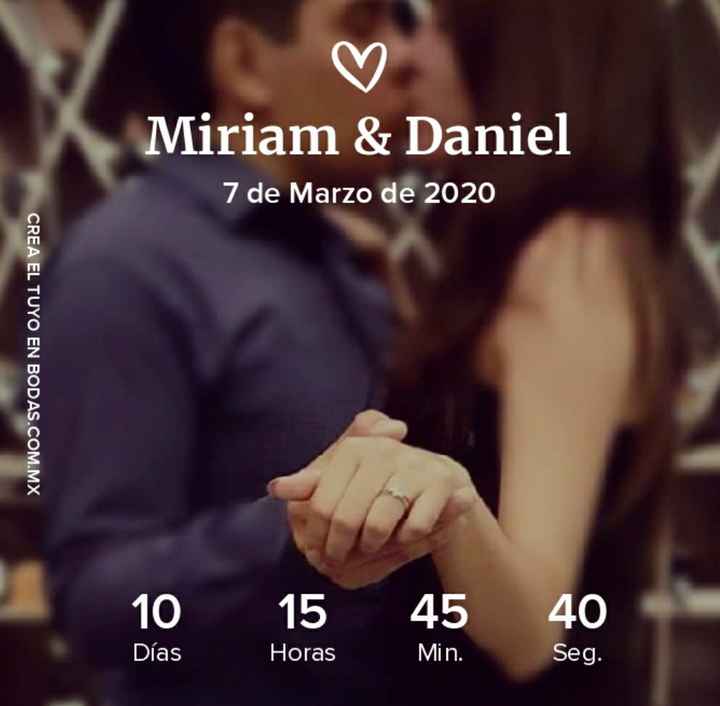 Countdown Only 10 days Mi día B👰🏻🤵🏻 - 1