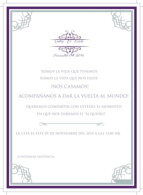 idea de invitacion