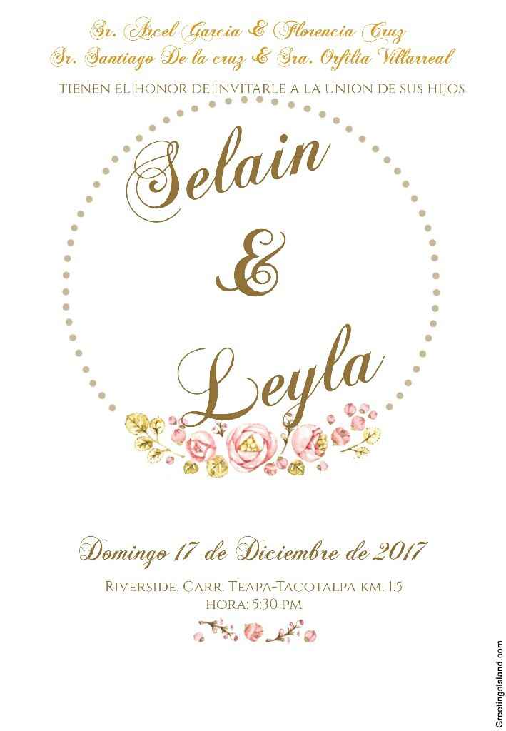 Invitaciones hechas por mi.. - 1