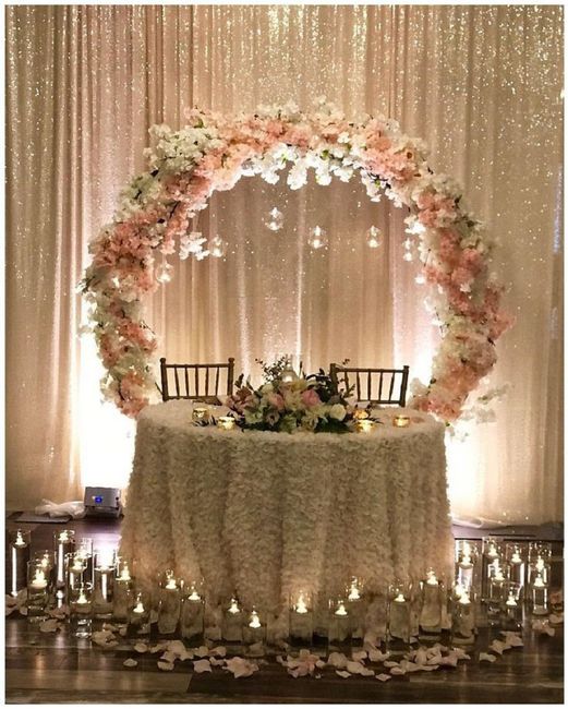 Mesa principal/sweetheart table/headtable en tonos rosas 💕🍓💓 1