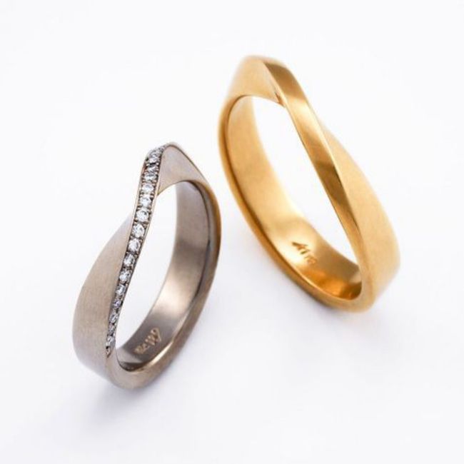 Inspo argollas de matrimonio "mobius" 4