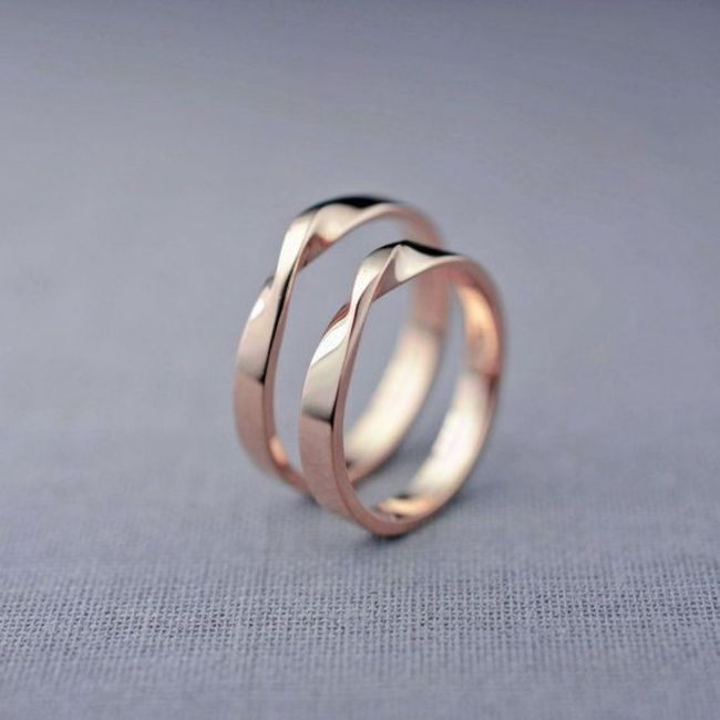Inspo argollas de matrimonio "mobius" 8