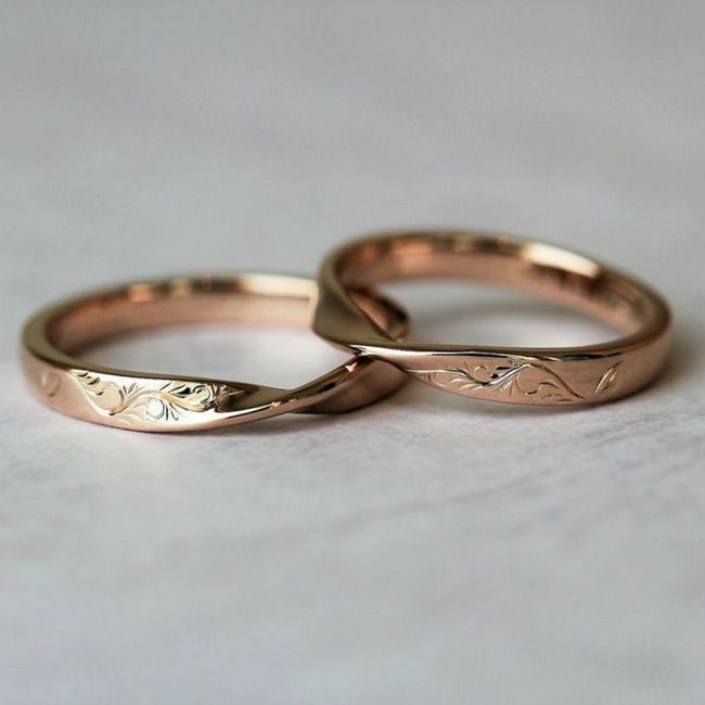 Inspo argollas de matrimonio "mobius" 9