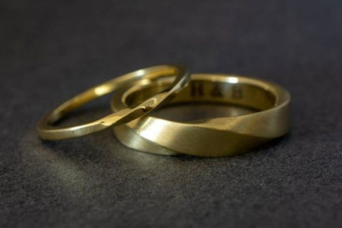 Inspo argollas de matrimonio "mobius" 11