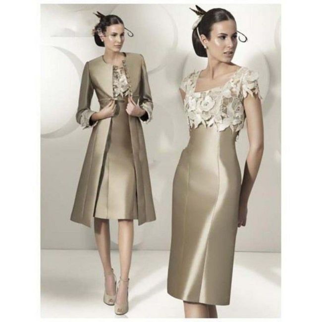 Inspo-vestidos en azul o bronce para las mamás de los novios 2