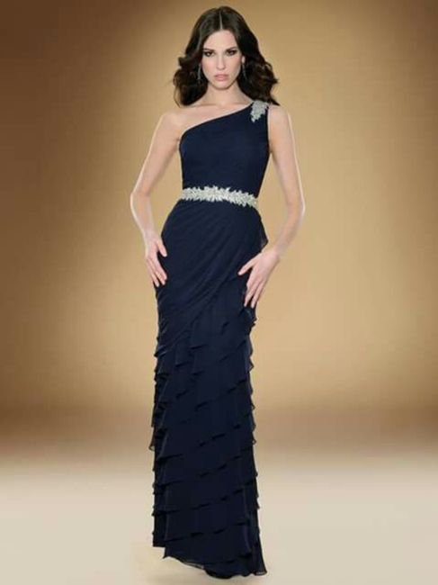 Inspo-vestidos en azul o bronce para las mamás de los novios 6