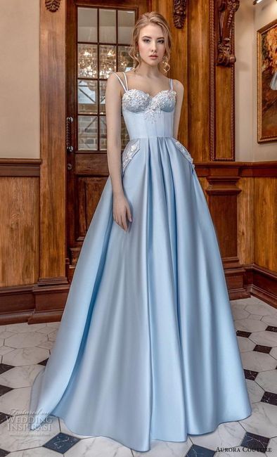 Inspo-vestidos de novia en azul 💙 3