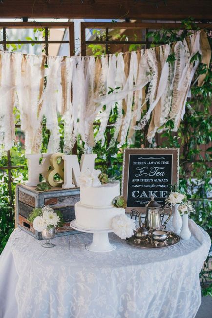 Inspo- Decoración de mesa de pastel para boda. 9