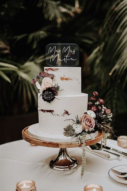 Inspo- Decoración de mesa de pastel para boda. 15