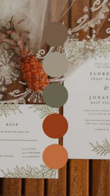 Inspo/juego mi boda bohochic: Una Paleta de colores 2