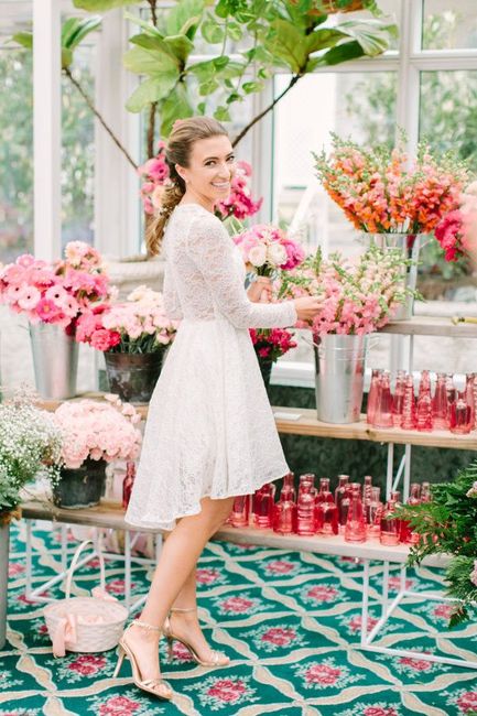 Inspo: una estación/barra de ramos para tu despedida de soltera o bridal shower 1