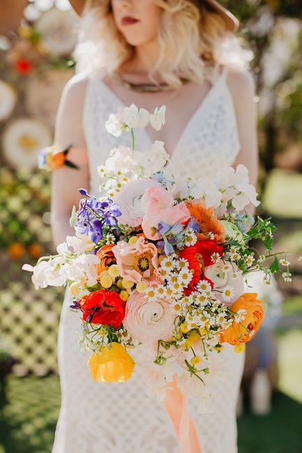 [Inspo] Ramos arcoíris para las novias de verano 💛 1