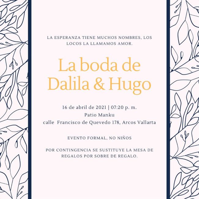 ¿Con qué app enviarán la invitación digital? 📩 2