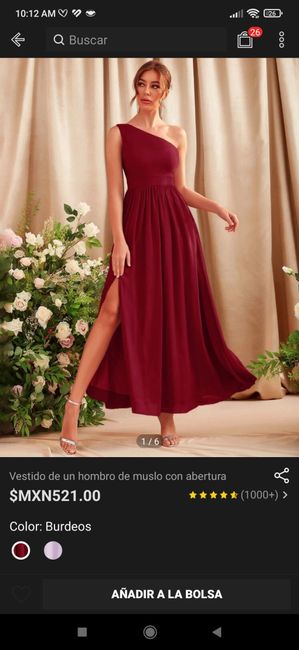 Color de vestido de damas.😥 1