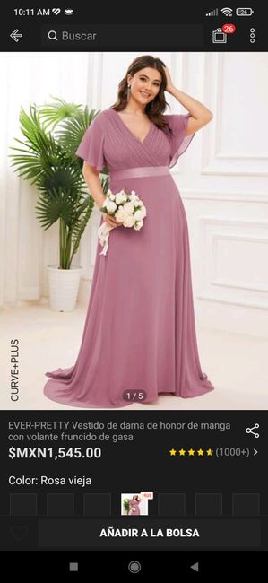 Color de vestido de damas.😥 2