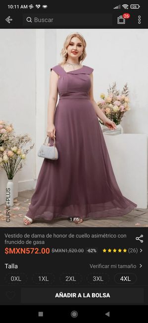 Color de vestido de damas.😥 3