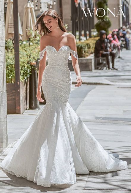 Vestidos de novia de trompeta vs. sirena vs. Fit and flare: ¿cuál es la diferencia? 2