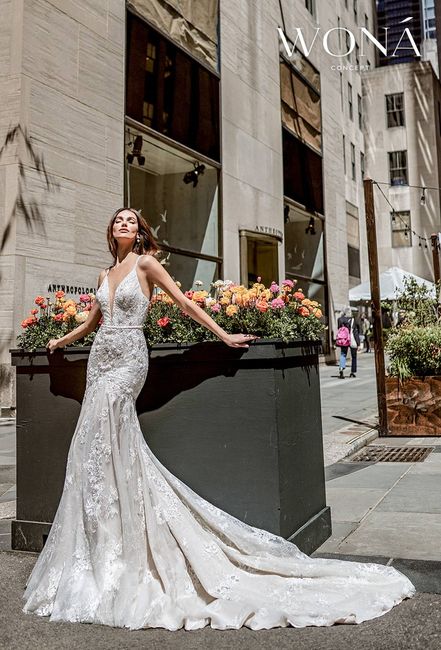 Vestidos de novia de trompeta vs. sirena vs. Fit and flare: ¿cuál es la diferencia? 3