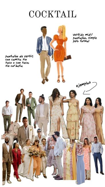 Código de vestimenta jardín noche boda petit - 2