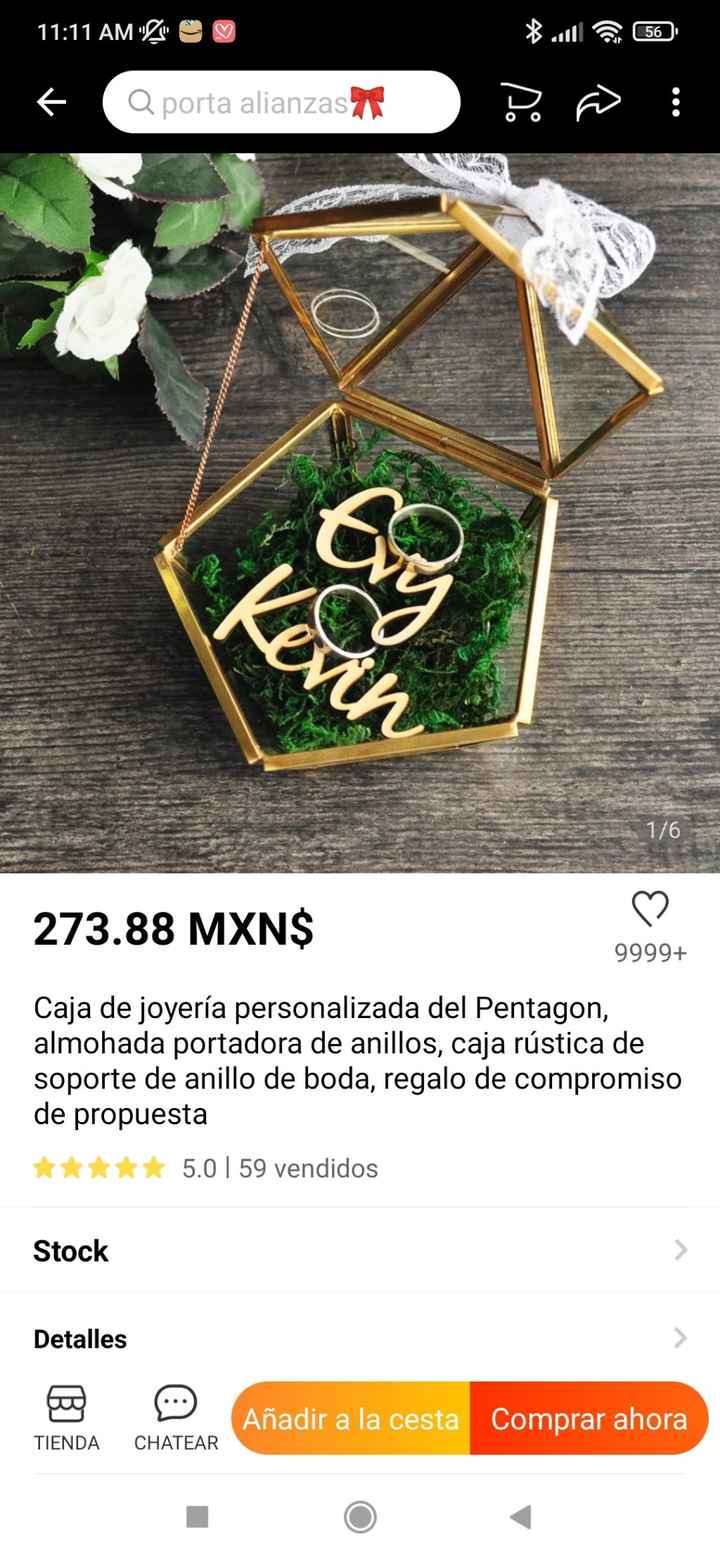 ¿En qué llevarás tus anillos de boda? - 1